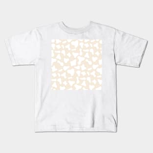 Milk Dairy Cow Print Pattern on White Background Kids T-Shirt